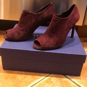 Stuart Wetizman Altamira Open Toe Booties